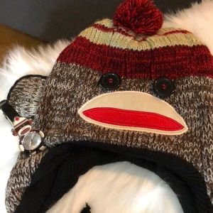 Sock Monkey watch and knit hat